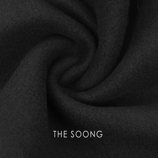 THESOONG|'年度黑牛'加厚加绒正腰高弹拉链微喇黑色牛仔裤女HBNZ7929 商品图2