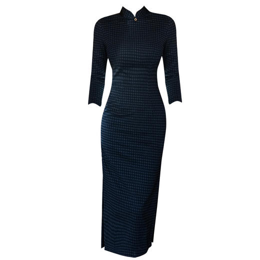 复古改良新中式旗袍年轻款2025秋冬民国风高级感修身显瘦长袖厚款 商品图4