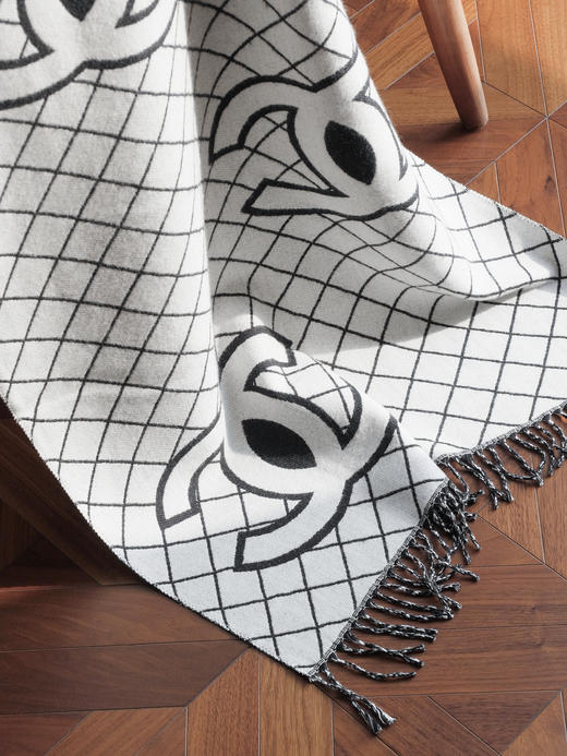 WJ10-香奈儿 双面Logo简约休闲时尚百搭 绒线围巾 女款（QZ*MM） 商品图9