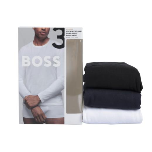 【超惠秒】BOSS 男士全棉刺绣 三件装盒装 打底/外穿长袖T恤 12284 商品图8
