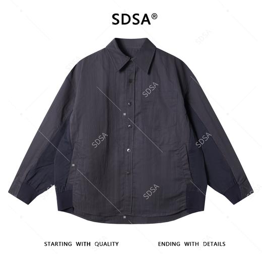 26Q8776SDSA男士秋冬新款痞帅男装韩版撞色拼接纽扣翻领长袖衬衫百搭时尚 商品图1