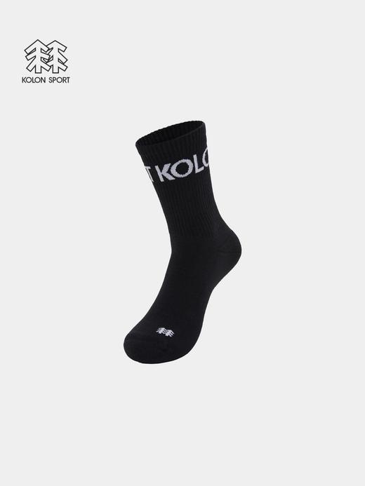 无骨一体运动袜，户外露营系列。字母提花中筒纯色棉袜子C102868 商品图6