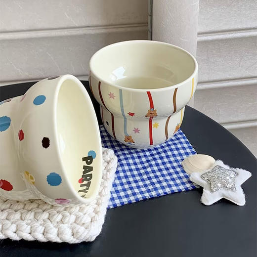 300ml彩带杯高颜值办公室家用水杯陶瓷杯-纪念日百货门店同款167544122 商品图3