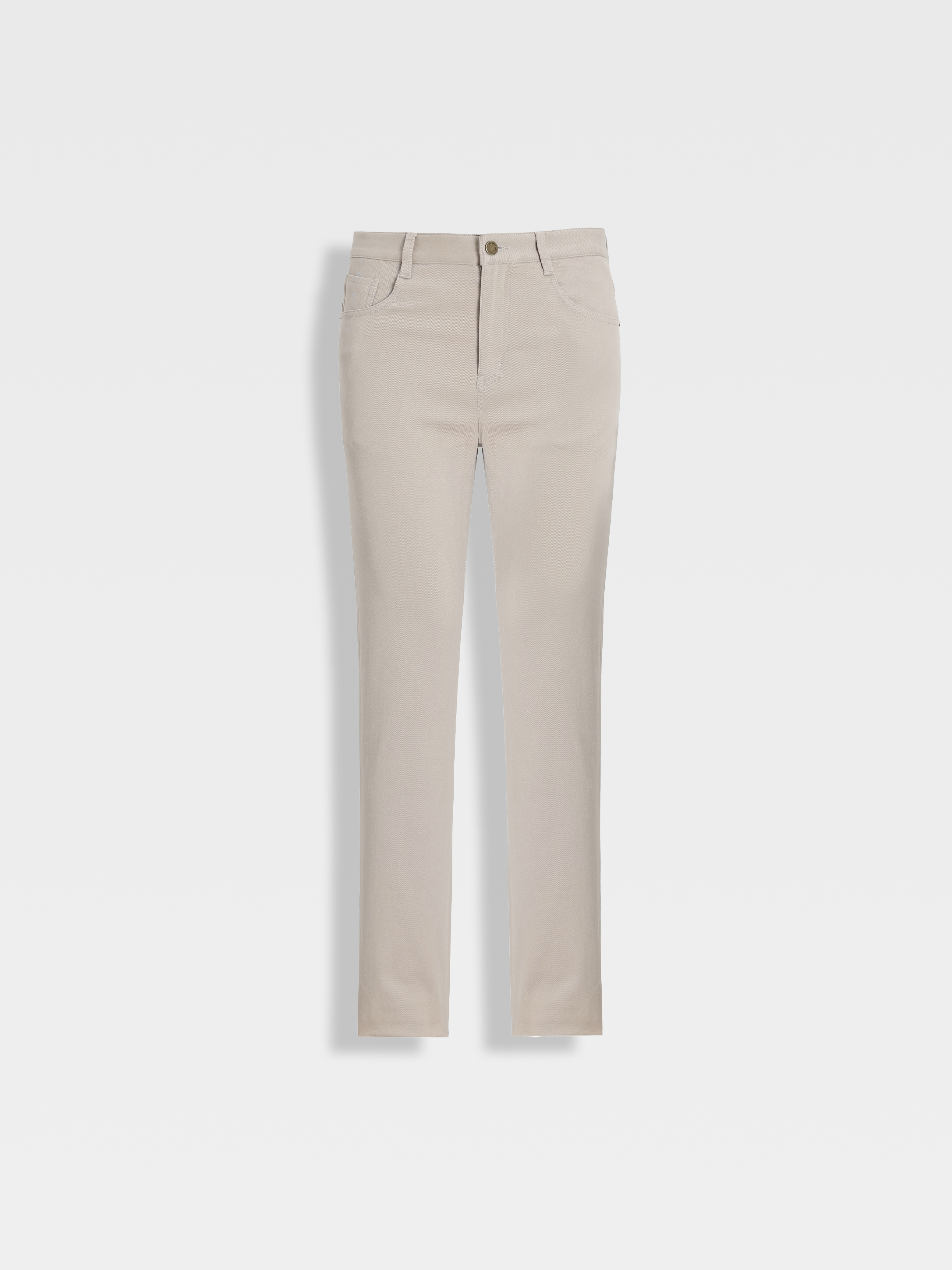 callisto燕麦卡其长绒棉休闲裤