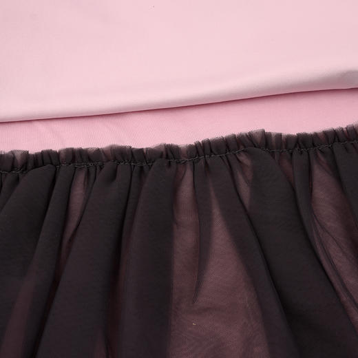 棉果果冬季新品女童针织复合绒保暖丁香紫网纱连衣裙M422700425734 商品图3