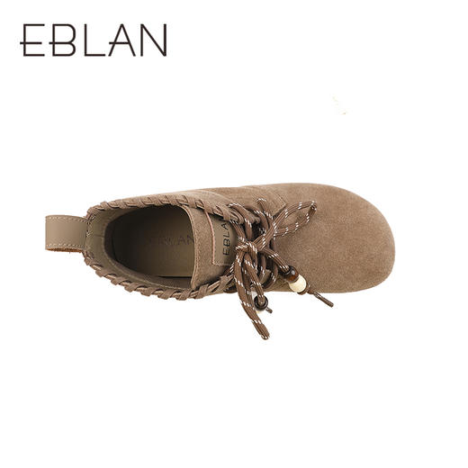 伊伴冬季牛绒波嬉风美拉德色系勃肯鞋B25525001 商品图2