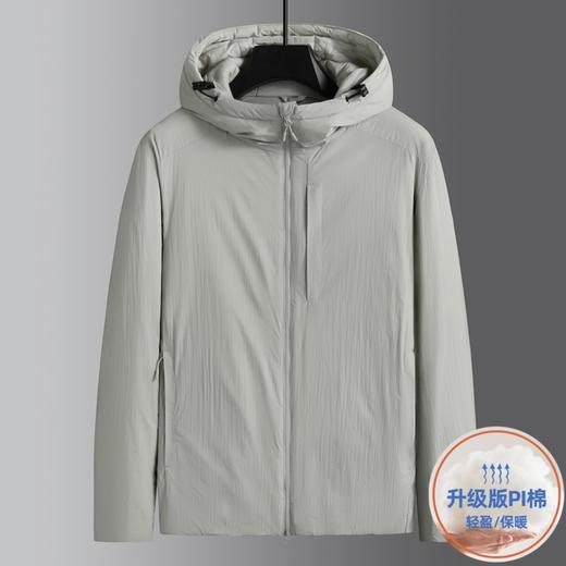 【升级PI科技棉】【DK】大依优型大码男装连帽棉衣防风保暖休闲轻量化棉服外套加肥加大上衣男士 商品图5