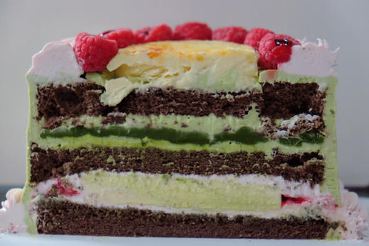 抹茶树莓烤布蕾蛋糕 商品图1
