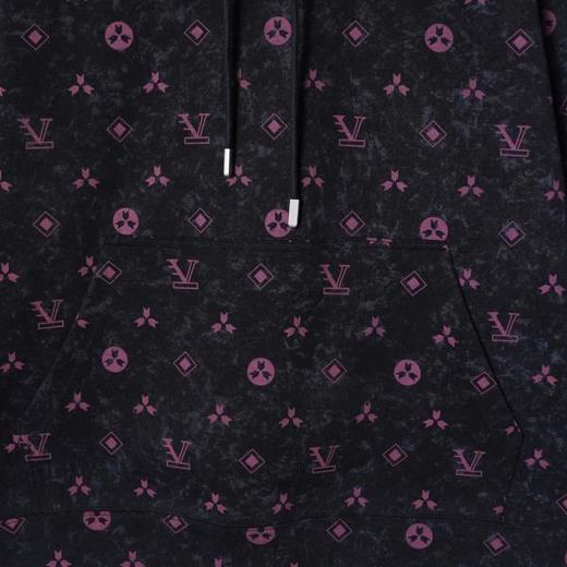 WY1231SDSA秋冬新款痞帅男装美式扎染撞色满印印花抽绳连帽卫衣百搭时尚 商品图3