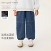 马克珍妮男童加绒保暖牛仔束脚裤2025年秋冬新款551286 商品缩略图0
