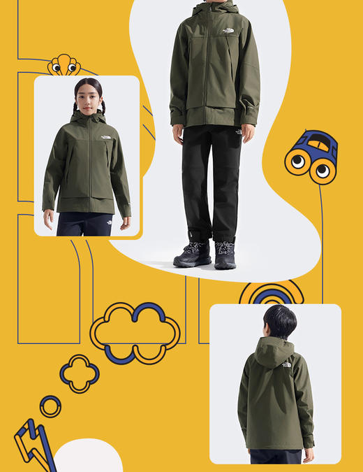 北面 25年秋冬  冲锋衣   8DXM 商品图8