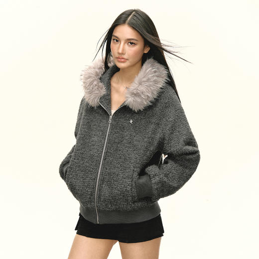 Ariseism 美式复古毛领短外套女秋季新款外套 商品图0