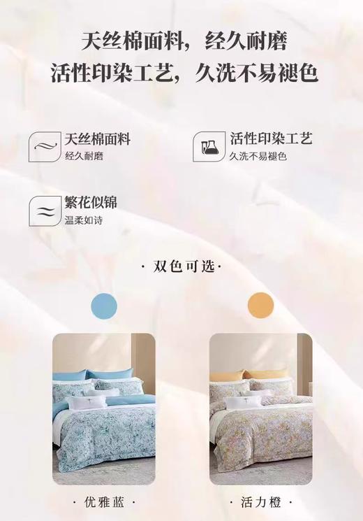 10楼梦洁高端床上用品 星愿天丝四件套248*248吊牌价3299现价1699 商品图2