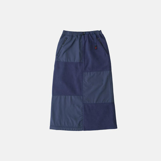 GRAMICCI THERMAL FLEECE PATCH SKIRT 女士针梭相拼长裙 半身裙 商品图0