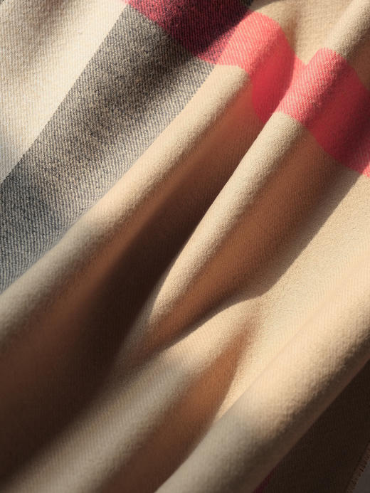 WJ06-巴宝莉 经典格纹羊绒流苏边 绒线围巾 男女同款情侣款（QZ*MM） 商品图4