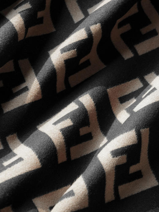 WJ12-芬迪 FF图案印花 羊绒围巾 男女同款情侣款（QZ*MM） 商品图3