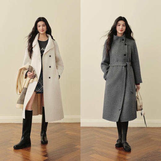 【严选】诗凡黎毛呢外套7GB170881+7GB170871 商品图1