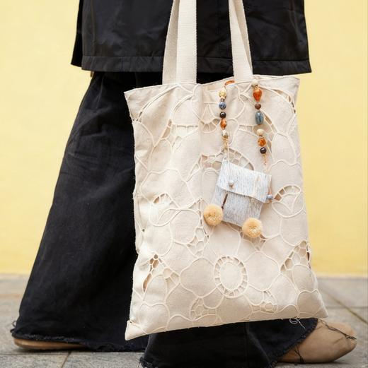 非遗浏阳夏布香包  手工编织非遗传统布料 商品图6