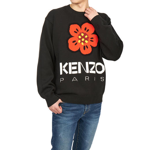【超惠秒】KENZO 高田贤三 男女通款 全棉海棠花针织logo套头毛衣11097 商品图9