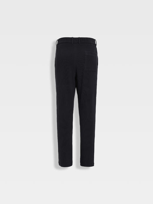 callisto星空蓝莫代尔混纺休闲裤 商品图1