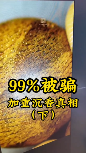 99%香友被骗！揭秘加重沉香真相。 显微镜下加重沉香露出马脚无处可逃。