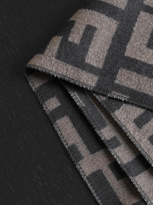 WJ13-芬迪 FF图案印花 羊绒围巾 男女同款情侣款（QZ*MM） 商品图5