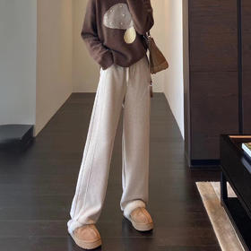 觅槿 高奢醋酸羊毛裤 显高显瘦 加厚保暖 加绒款/不加绒款 3色可选