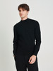callisto黑色羊毛混纺中领毛衣 商品缩略图3