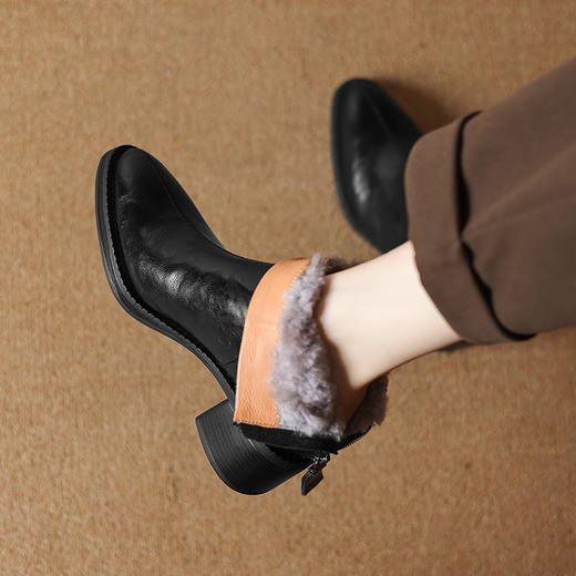 【预售5天】舒适保暖羊羔毛雪地靴女新款冬季加绒厚毛百搭短靴ASN&2250 商品图2