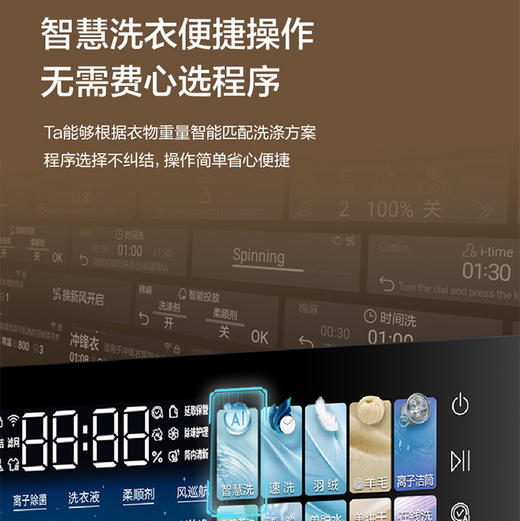 海尔（Haier）洗衣机 XQG130-ABLNEG78AU1 商品图13