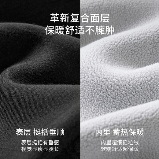 【限时会员价】嫚熙孕妇休闲裤秋冬加绒保暖直筒裤女高弹不勒肚通勤百搭2025新款 商品图4