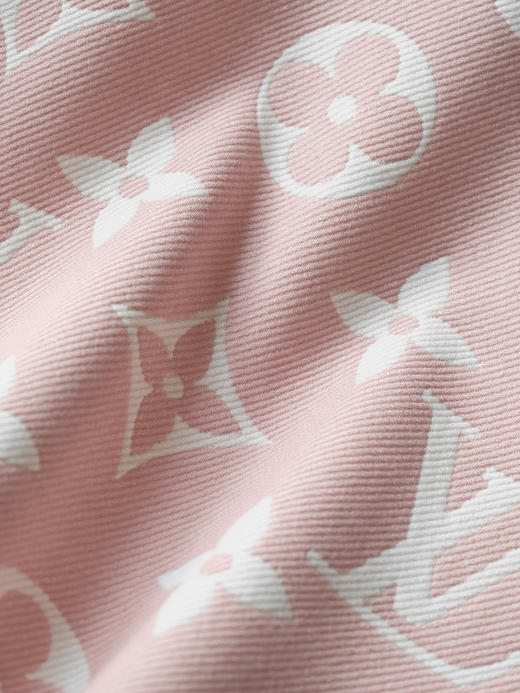 WJ05-驴家 提花织纹流苏饰边 绒线围巾 男女同款情侣款 粉色（QZ*MM） 商品图5