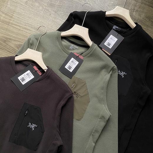 袅家保暖一体绒拉链口袋打底卫衣 商品图1