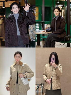 1016-6 渠道圆正 BBR常规版 双贴袋 菱格衍缝 灯芯绒衣领 老钱风 夹克棉服外套 167/138穿XL