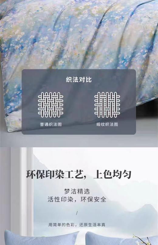 10楼 梦洁 高端床上用品 风之谷全棉印花四件套200*230 248*248 吊牌价1199-1399 活动价399-499 商品图5