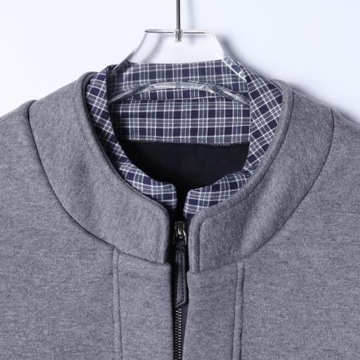 9929SDSA男士秋冬新款痞帅男装潮牌简约拼接半拉链假两件卫衣百搭宽松 商品图2