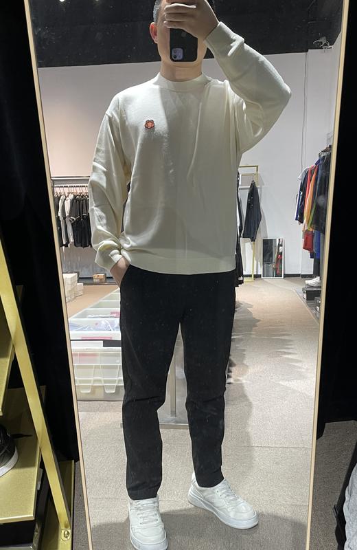 【超惠秒】KENZO 高田贤三 男士全羊毛海棠花logo针织衫毛衣11126 商品图12