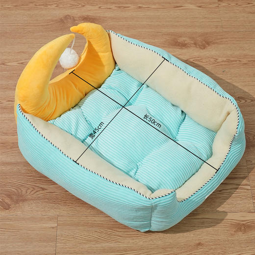 月亮宠物窝猫窝狗窝尺寸约45cm 秋冬宠物睡垫批发 商品图5