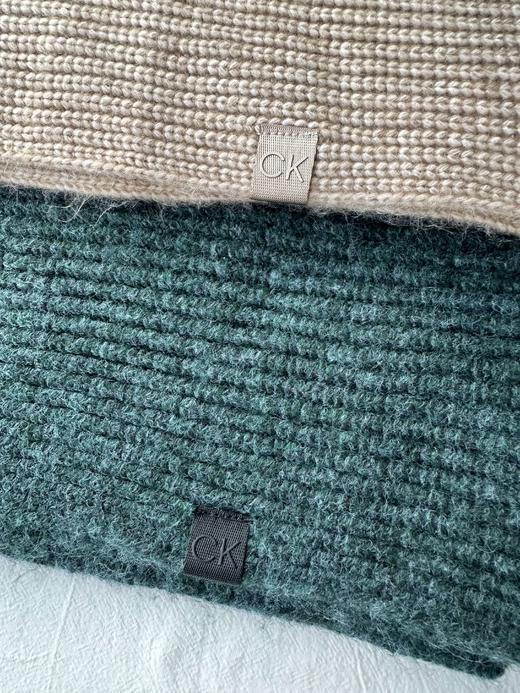 贝壳三 针织柔软罗纹纯色保暖围巾韩版百搭细腻舒适围脖C102820 商品图2