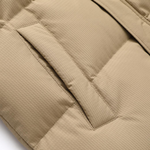 半身缘男装 冬季防风保暖中长款连帽松紧袖口羽绒服2360 商品图8