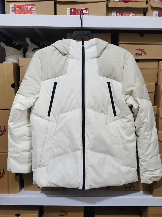 安踏男羽绒服2025冬新款连帽修身运动加厚上衣外套152547919N 商品图0
