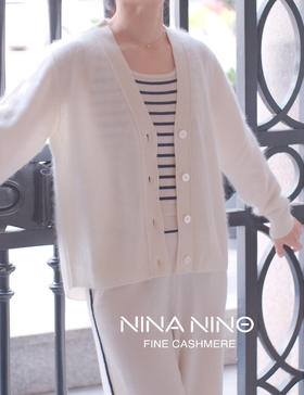 云柔开衫 羊绒开衫女款 灰色 白色