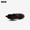 MIO米奥西部靴冬季新款圆头粗跟中筒搭扣切尔西靴复古纯色靴M255612850 商品缩略图3