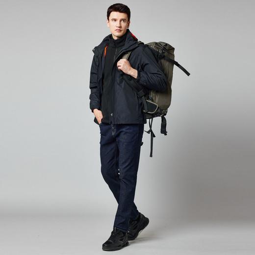 【摇粒绒内胆】罗蒙秋冬保暖外套男时尚休闲户外保暖可拆卸内胆两件套 商品图4