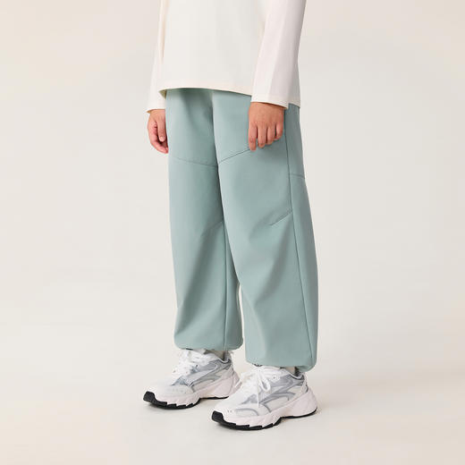 【无氟防泼水】马克珍妮男女童防风耐磨软壳伞兵裤2025年冬装新款551735 商品图1