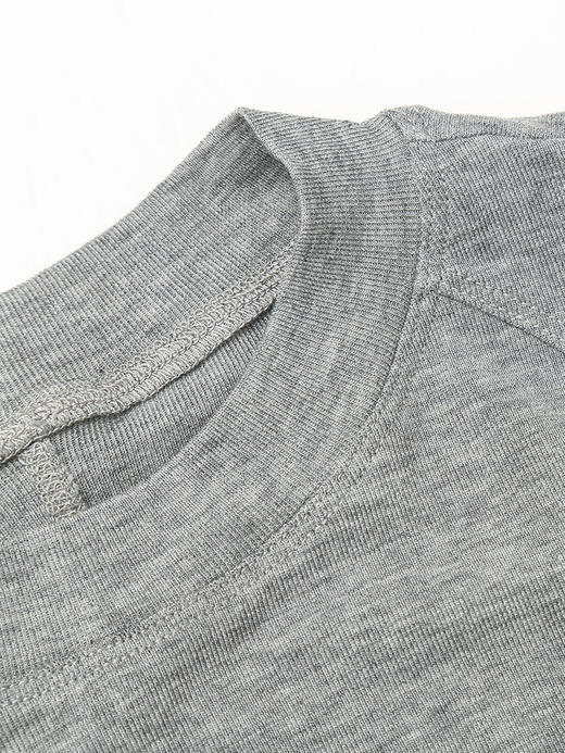 浅灰色半高领坑条针织打底衫 修身长袖上衣 春秋冬三季百搭显瘦内搭基础款T恤 商品图2