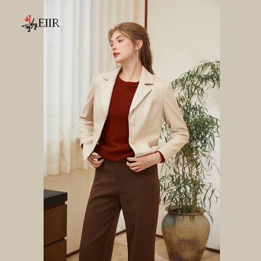 司歌收腰外套翻领长袖收腰女春秋B921096Y 商品图4