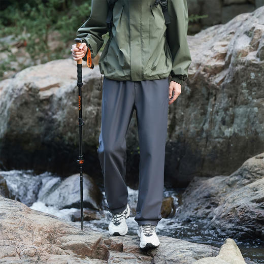 【户外360度全弹】罗蒙男士休闲裤耐磨耐刮隐藏式拉链口袋宽松直筒长裤 商品图1