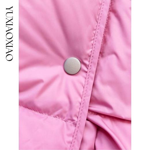 余潇潇【机场女星】90白鹅绒三防面料内衬石墨烯立领长款羽绒服 商品图2