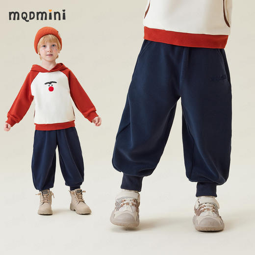 【厚实双面绒】【90-140】【MQDmini】男女童冬款加绒卫裤 商品图5